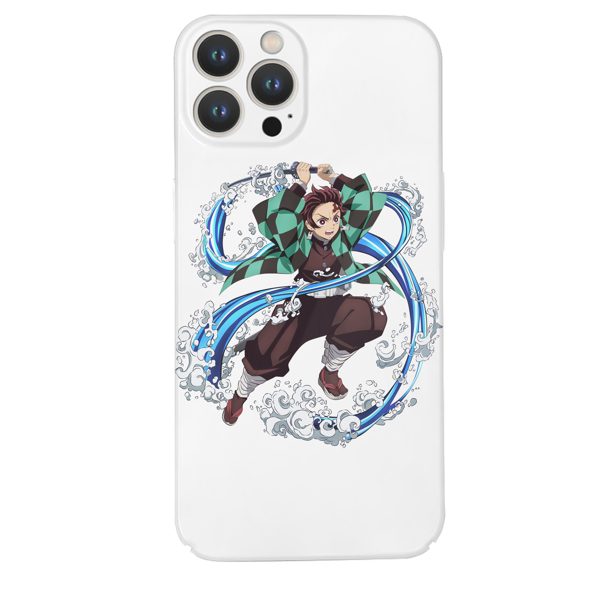 （画像用） 鬼滅の刃 竈門 炭治郎／かまど たんじろう Kamado Tanjirou 【iPhone 14シリーズ対応】ハードケース